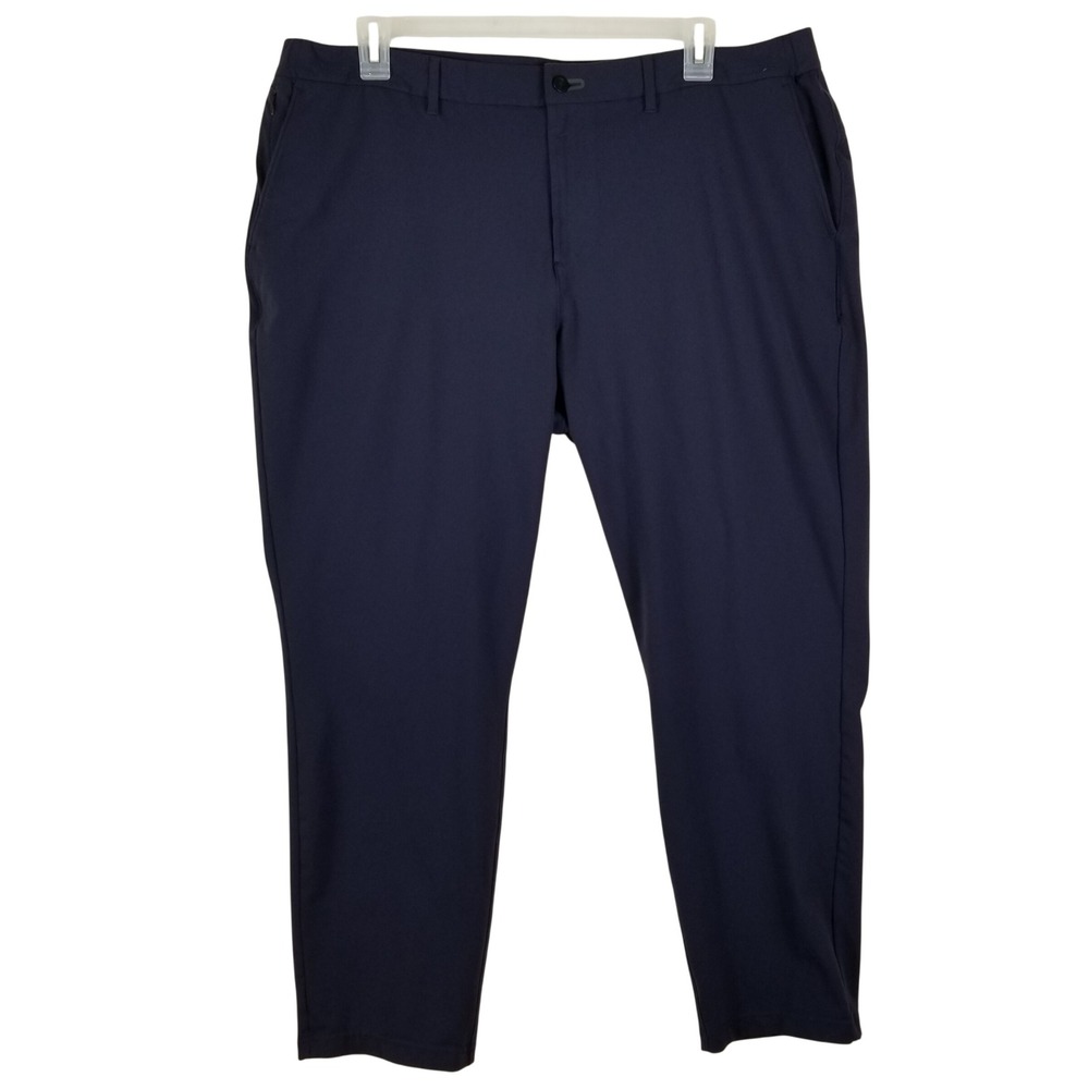 Public Rec‎ Work to Play Pants Mens 42x30 Navy Blue Stretch Chino Trousers